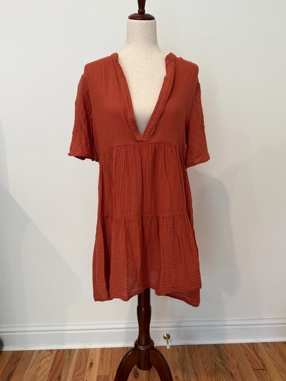 Anthropologie Celandine Kallie 100% Cotton Gauze Mini Dress NWT Size M